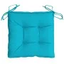 Cojines para silla 4 unidades tela turquesa 40x40x7 cm de vidaXL, Cojines para sillas y sofás - Ref: Foro24-361505, Precio: 3...