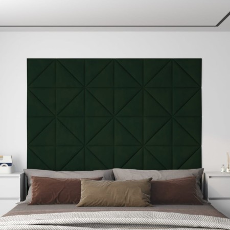 Wandpaneele 12 Stück dunkelgrünes Samt 30x30cm 0,54 m² von vidaXL, Wandverkleidung - Ref: Foro24-343949, Preis: 32,14 €, Raba...