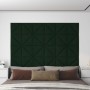 Wandpaneele 12 Stück dunkelgrünes Samt 30x30cm 0,54 m² von vidaXL, Wandverkleidung - Ref: Foro24-343949, Preis: 32,14 €, Raba...
