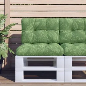 Cushions for pallets, 2 units, leaf print fabric by vidaXL, Cushions for chairs and sofas - Ref: Foro24-360664, Price: 41,36 ...