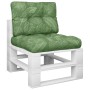 Kissen für Paletten 2 Einheiten Blattdruck Stoff von vidaXL, Kissen für Stühle und Sofas - Ref: Foro24-360664, Preis: 42,57 €...