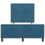 Estructura de cama Azul oscuro 120 x 190 cm Terciopelo
