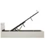 Hydraulisches Canapébett mit LED, weißem Kunstleder, 140 x 200 cm von vidaXL, Betten und Lattenroste - Ref: Foro24-285549, Pr...