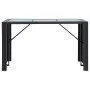 Garden bar table and chairs 7 pieces and black synthetic rattan cushions by vidaXL, Garden sets - Ref: Foro24-49560, Price: 3...