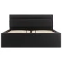 Hydraulic canape bed with LED black synthetic leather 120x200 cm by vidaXL, Beds and slatted bases - Ref: Foro24-285542, Pric...