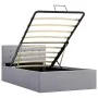Hydraulisches Canapébett mit Stauraum aus hellgrauem Stoff, 100 x 200 cm von vidaXL, Betten und Lattenroste - Ref: Foro24-285...