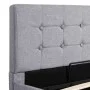 Hydraulisches Canapébett mit Stauraum aus hellgrauem Stoff, 100 x 200 cm von vidaXL, Betten und Lattenroste - Ref: Foro24-285...
