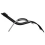 2 sun loungers in black and gray textilene by vidaXL, Loungers - Ref: Foro24-310517, Price: 133,60 €, Discount: %