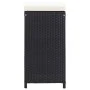 Garden bar table and chairs 7 pieces and black synthetic rattan cushions by vidaXL, Garden sets - Ref: Foro24-49560, Price: 3...