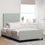 Estructura de cama Gris claro 120 x 200 cm Terciopelo