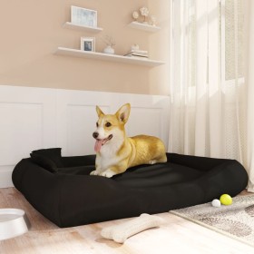 Cojín para perros con almohadas tela oxford negro 135x110x23cm