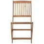 Folding garden chairs 8 units and solid acacia wood cushions by vidaXL, Garden chairs - Ref: Foro24-3075047, Price: 376,24 €,...