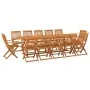 13-piece solid acacia wood garden dining set by vidaXL, Garden sets - Ref: Foro24-3086979, Price: 970,96 €, Discount: %