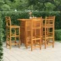 5-teiliges Barmöbel-Set aus massivem Akazienholz für den Garten von vidaXL, Gartensets - Ref: Foro24-3115999, Preis: 473,80 €...