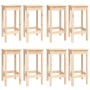 9-teiliges Massivholz-Bar-Set aus Kiefernholz von vidaXL, Möbelsets für Küchen und Esszimmer - Ref: Foro24-3124717, Preis: 51...