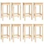 Set de bar 9 piezas madera maciza de pino by vidaXL, Furniture sets for kitchens and dining rooms - Ref: Foro24-3124717, Pric...