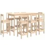 9-teiliges Bar-Set aus massivem Kiefernholz von vidaXL, Möbelsets für Küchen und Esszimmer - Ref: Foro24-3124722, Preis: 436,...