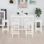7-piece solid white pine wood bar set by vidaXL, Furniture sets for kitchens and dining rooms - Ref: Foro24-3124708, Price: 4...