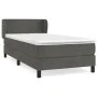 Box spring bed with dark gray velvet mattress 100x200 cm by vidaXL, Beds and slatted bases - Ref: Foro24-3127356, Price: 302,...