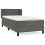 Box spring bed with dark gray velvet mattress 100x200 cm by vidaXL, Beds and slatted bases - Ref: Foro24-3127536, Price: 313,...