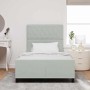 Estructura de cama Gris claro 120 x 200 cm Terciopelo