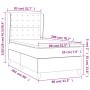 Boxspringbett mit dunkelgrüner Samtmatratze 80x200 cm von vidaXL, Betten und Lattenroste - Ref: Foro24-3129420, Preis: 322,11...