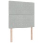 Estructura de cama Gris claro 120 x 200 cm Terciopelo