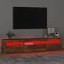 TV-Möbel mit LED-Leuchten, Räuchereiche 195x35x40 cm von vidaXL, TV-Möbel - Ref: Foro24-3152743, Preis: 129,30 €, Rabatt: %