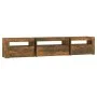 TV-Möbel mit LED-Leuchten, Räuchereiche 195x35x40 cm von vidaXL, TV-Möbel - Ref: Foro24-3152743, Preis: 129,30 €, Rabatt: %