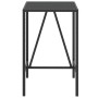 Stehtisch PE Rattan und schwarzes Glas Oberfläche 70x70x110 cm von vidaXL, Gartentische - Ref: Foro24-362586, Preis: 116,91 €...