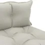 Central pallet sofa for garden made of wood with taupe cushions by vidaXL, Outdoor sofas - Ref: Foro24-3052398, Price: 86,31 ...