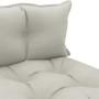 Zentrales Palettensofa für Gartenholz mit taupefarbenen Kissen von vidaXL, Outdoor-Sofas - Ref: Foro24-3052398, Preis: 88,66 ...