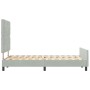 Estructura de cama Gris claro 120 x 200 cm Terciopelo