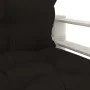 Sofá de palets para jardín madera con cojines negros de vidaXL, Sofás de exterior - Ref: Foro24-3052348, Precio: 109,11 €, De...