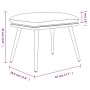 Fußstütze aus dunkelgrauem Samt 45x29,5x35 cm von vidaXL, Osmanen - Ref: Foro24-341505, Preis: 34,00 €, Rabatt: %