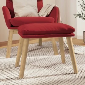 Red wine velvet footrest 45x29.5x35 cm by vidaXL, Ottomans - Ref: Foro24-341440, Price: 35,79 €, Discount: %