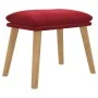 Fußstütze aus rotem Samt rot 45x29,5x35 cm von vidaXL, Osmanen - Ref: Foro24-341440, Preis: 35,79 €, Rabatt: %