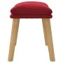 Fußstütze aus rotem Samt rot 45x29,5x35 cm von vidaXL, Osmanen - Ref: Foro24-341440, Preis: 35,79 €, Rabatt: %