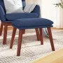 Fußstütze aus blauem Stoff 45x29,5x35 cm von vidaXL, Osmanen - Ref: Foro24-341461, Preis: 35,99 €, Rabatt: %