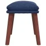 Fußstütze aus blauem Stoff 45x29,5x35 cm von vidaXL, Osmanen - Ref: Foro24-341461, Preis: 35,99 €, Rabatt: %