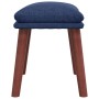 Fußstütze aus blauem Stoff 45x29,5x35 cm von vidaXL, Osmanen - Ref: Foro24-341461, Preis: 36,69 €, Rabatt: %
