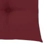 3 Stück Gartenstühle aus Teakholz mit rot-roten Kissen von vidaXL, Gartenstühle - Ref: Foro24-3062538, Preis: 231,27 €, Rabat...