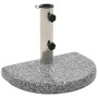 Grauer halbrunder Schirm aus Granit 10 kg von vidaXL, Schirmständer - Ref: Foro24-45069, Preis: 63,77 €, Rabatt: %