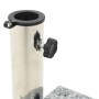 Grauer halbrunder Schirm aus Granit 10 kg von vidaXL, Schirmständer - Ref: Foro24-45069, Preis: 63,77 €, Rabatt: %