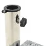 Semicircular gray granite umbrella base, 10 kg. by vidaXL, Umbrella bases - Ref: Foro24-45069, Price: 62,24 €, Discount: %