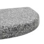 Grauer halbrunder Schirm aus Granit 10 kg von vidaXL, Schirmständer - Ref: Foro24-45069, Preis: 63,77 €, Rabatt: %