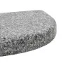 Semicircular gray granite umbrella base, 10 kg. by vidaXL, Umbrella bases - Ref: Foro24-45069, Price: 62,24 €, Discount: %