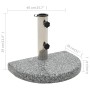 Base de sombrilla de granito semicircular gris 10 kg de vidaXL, Bases para sombrillas - Ref: Foro24-45069, Precio: 63,80 €, D...