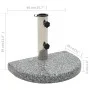 Semicircular gray granite umbrella base, 10 kg. by vidaXL, Umbrella bases - Ref: Foro24-45069, Price: 62,24 €, Discount: %