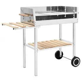 Portable XXL stainless steel charcoal barbecue with 2 shelves by vidaXL, Barbecues - Ref: Foro24-47850, Price: 135,25 €, Disc...
